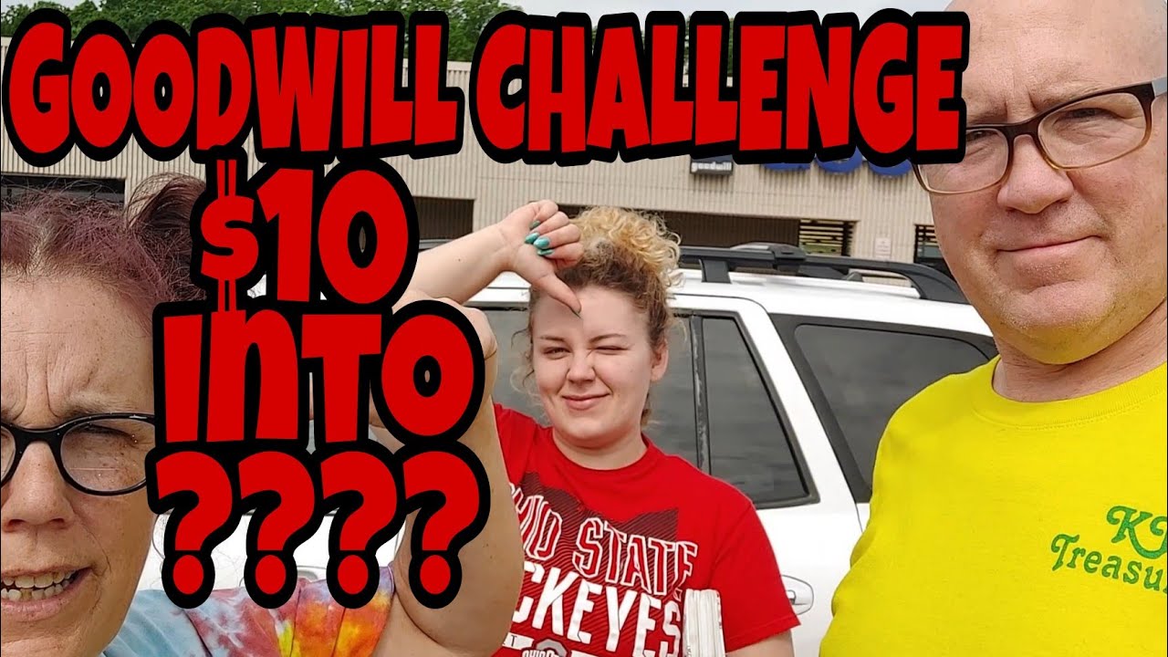 Turn 10 Into How Much At Goodwill Shopping Challenge Who Wins This Treasure Hunt Youtube