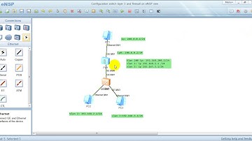 Configuration switch layer 3 and firewall huawei on eNSP