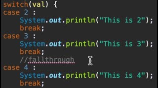 JAVA || How to use Switch case statements : with fallthrough and default case