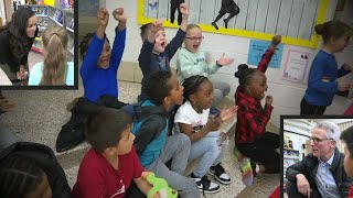 JB Fisher Elementary students in Richmond are super excited to get new books