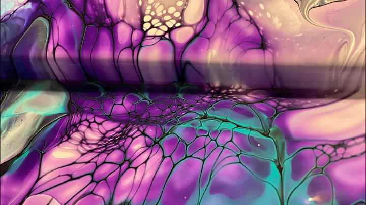 #172 Layered Floral Blooms on Larger Canvas