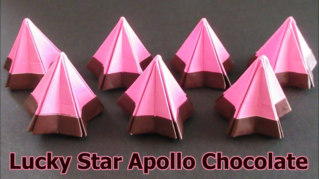 折り紙 ラッキースターアポロ Origami Lucky Star Apollo Chocolate Youtube