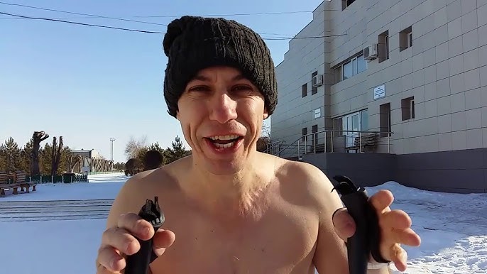 нудисты в снегу 