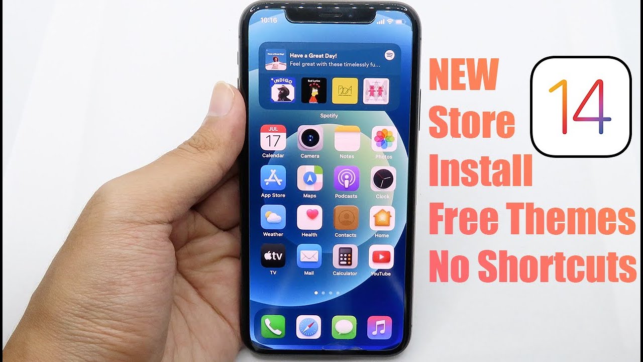 *NEW* Amazing FREE Theme Store For iOS 14 - No Shortcuts Required