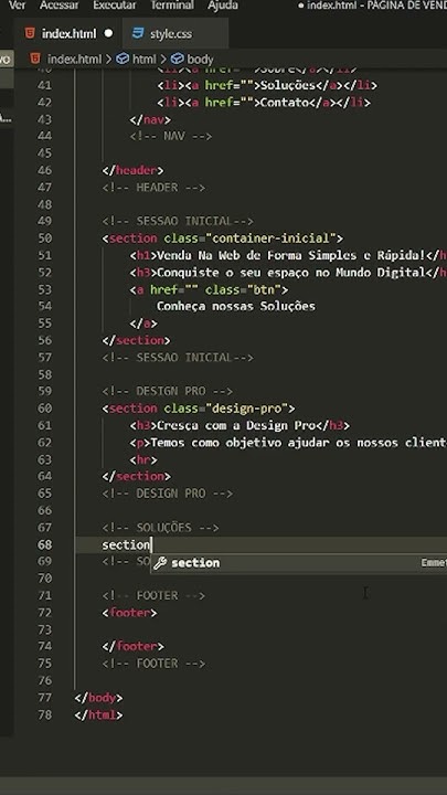 Criando Site do Zero - Tutorial HTML e CSS - YouTube