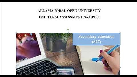 Aiou Solved Assignment (827) ETA Secondary education Sample Autumn 2019