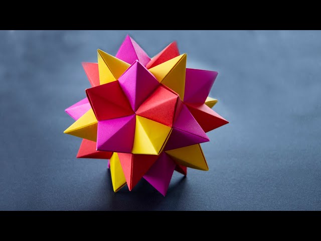 Origami Spiked Pentakis - YouTube