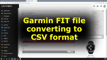 Converting Garmin files FIT to CSV format