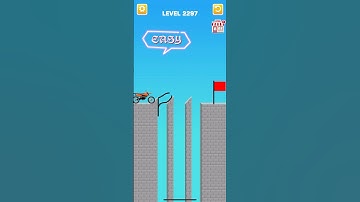 Draw bridge puzzle game level 2297 #drawing #game #Shorts