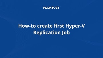 How to Create a Hyper-V Replication Job
