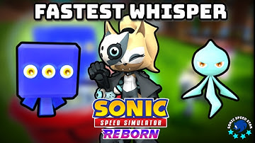 FASTEST Way to Complete Whisper Event | Sonic Speed Simulator