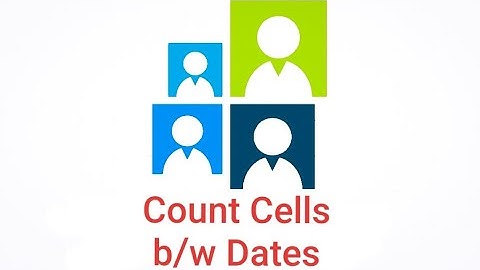 FORMULA EXAMPLE | How to Count cells between dates in Excel?