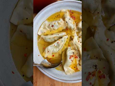 Куриный суп с пельменями / Chicken dumpling soup #shorts #рецепт #домашняяеда