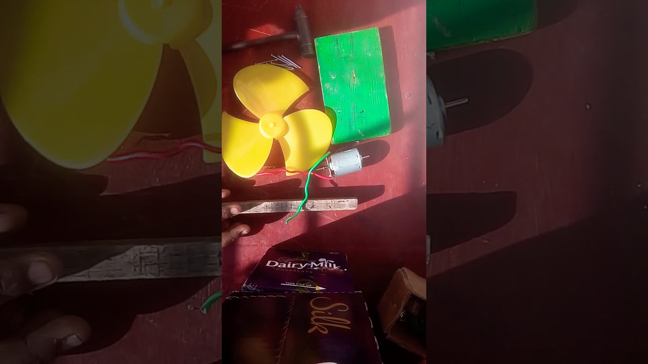 How to make a mini table fan YouTube
