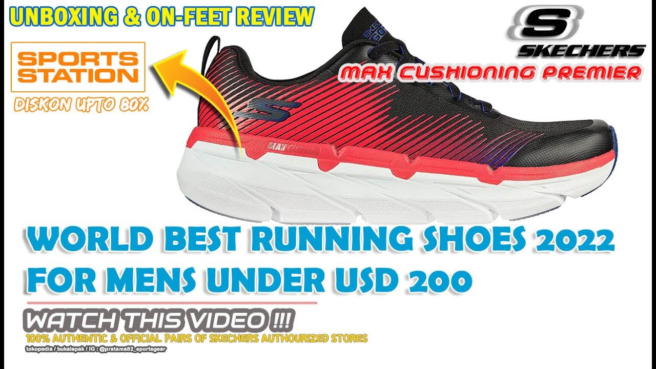 Unboxing & review on feet SKECHERS MAX CUSHIONING PREMIER RUNNING SHOES  (100% ORIGINAL ASLI) NO KW ! - YouTube