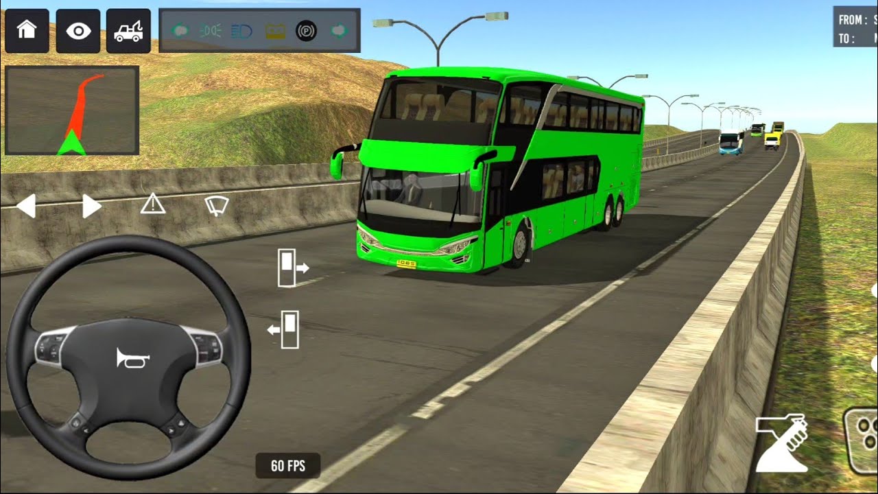 😍Coach Bus Simulator indonesia ll 💥New Euro Coach Bus Stimulator Indonesia
