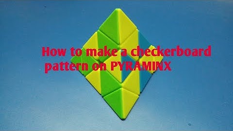 How to make checkerboard pattern on PYRAMINX on all sides|Cubrami