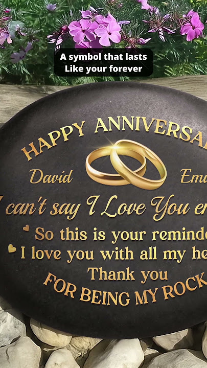 Custom Printed Rock - Anniversary Gifts For Husband And Wife - Love Grows With Time - PPR-MQ0503-V1