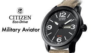 Citizen URBAN  Sport Military Aviator Eco Drive BM8476-23EE Watch Review