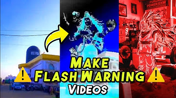 How to make Instagram Reels Flash Warning Video l flash Warning Videos  Easy Tutorial