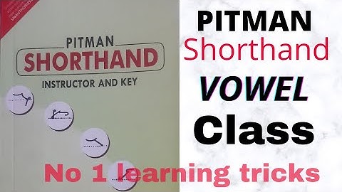 Intervening vowel and position/pitman shorthand chapter-3