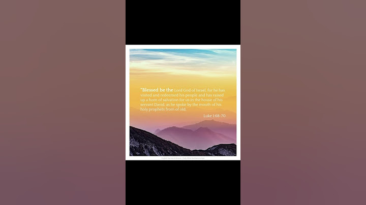 Luke 1:68-70