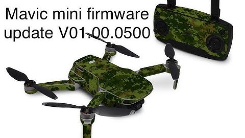 Mavic Mini Firmware Update V01.00.0500