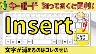 【Insert】入力すると文字が上書きされて消えていくのはなぜ?!上書きモードを解除しよう!