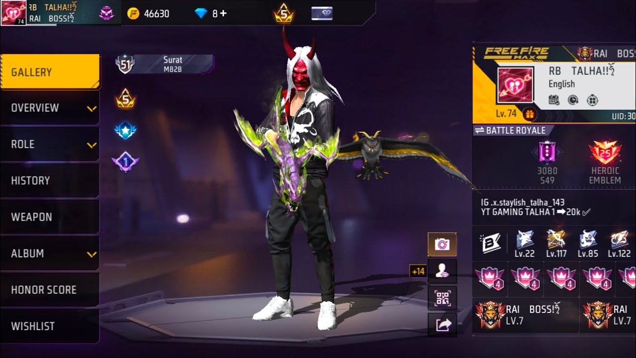 GAMING TALHA 1 is live! V BADGE GUILD 😎 PLAYER LIVE GUILD TEST 1 VS 4 🎮