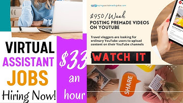 Get Paid To Use Facebook, YouTube and Twitter: Virtual Assistant Jobs.