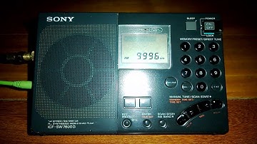 Radio Station RWM 9,996 kHz. USB. Russia-Moscow." VNIIFTRI ". [ ID in CW: R .-. W .-- M -- ].