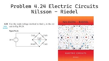 Problem 4.24 (Nilsson Riedel) Electric Circuits 10th Edition - Node-Voltage Method