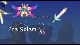 Daytime Empress of Light Fight with Pre-Golem Summoner Gear - Terraria