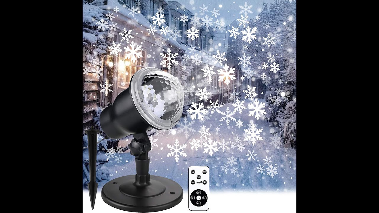 Proiettore Luci Natale Per Esterno Proiettore Luci Natale Esterno CREASHINE Impermeabile con Telecomando