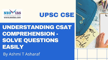 UNDERSTANDING CSAT COMPREHENSION - SOLVE QUESTIONS EASILY | Ekam IAS