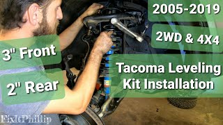 Toyota Tacoma Leveling Kit Install 3 Inch Lift Kit Front & 2 Inch Lift Rear