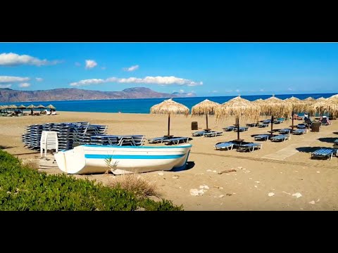 CRETE (KRETA) Rethymno - The BEAUTIFUL BEACH of Episkopi - 11October 2020