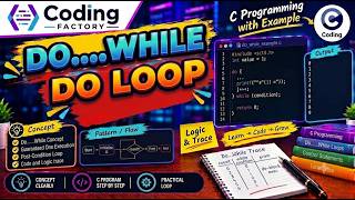 DO...WHILE Loop in C 🔥 | Step by Step C Program | Coding Factory