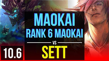 MAOKAI vs SETT (TOP) | Rank 6 Maokai, 900+ games, KDA 2/0/7 | KR Challenger | v10.6