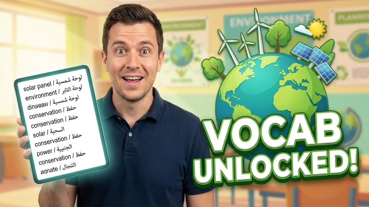 تعلم مفردات الإنجليزية | الصف التاسع الوحدة السادسة