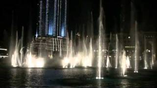 Dubai Mall 12 30 2010 Michael Jackson Thriller Dancing Fountains and World Tallest Building Burj Kallifa