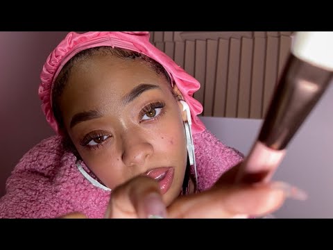 ASMR MEAN SISTER applies your foundation - RP 💕✨
