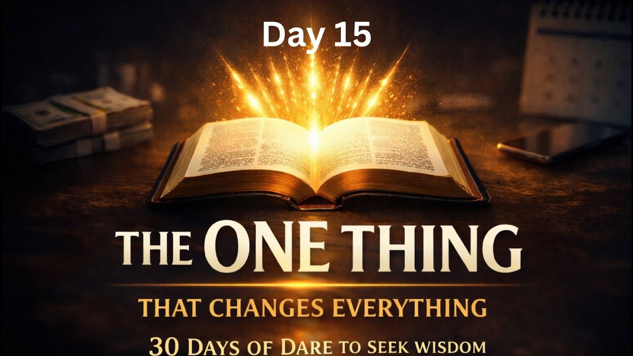 Day 15 of 30 — Dare to Seek Wisdom: The One Thing That Changes Everything