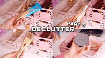 MAKEUP COLLECTION & DECLUTTER PART 5! FOUNDATION, CONCEALER, , PRIMER, POWDER & MORE!