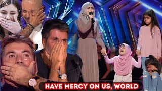 An orphaned Gazan girl sings, “Have mercy on us, O world,” making the judges break down in tears.