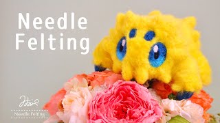 【羊毛フェルト】バチュルのもふもふブローチを作ってみた【ポケモン】