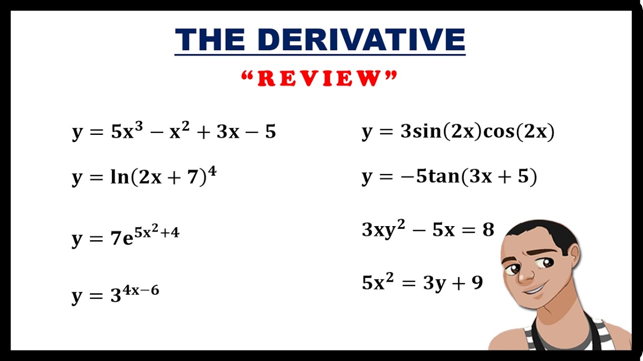 THE DERIVATIVE REVIEW || BASIC CALCULUS - YouTube