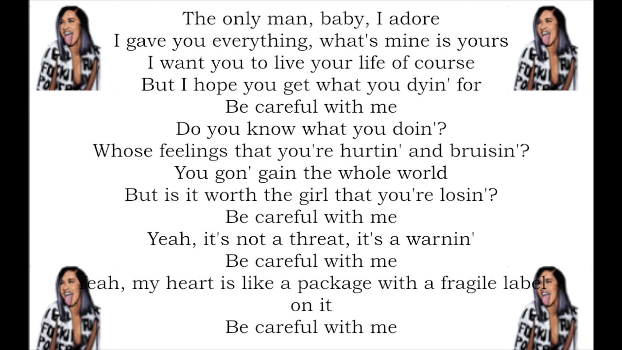 Be Careful- Cardi B (Lyrics) - YouTube
