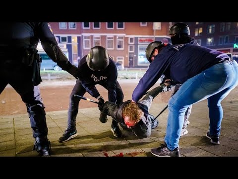 Al menos 184 detenidos en la tercera noche de disturbios en Países Bajos
