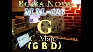 G Major (G B D) Bossa Nova - M.M.=125 - One Chord Vamp